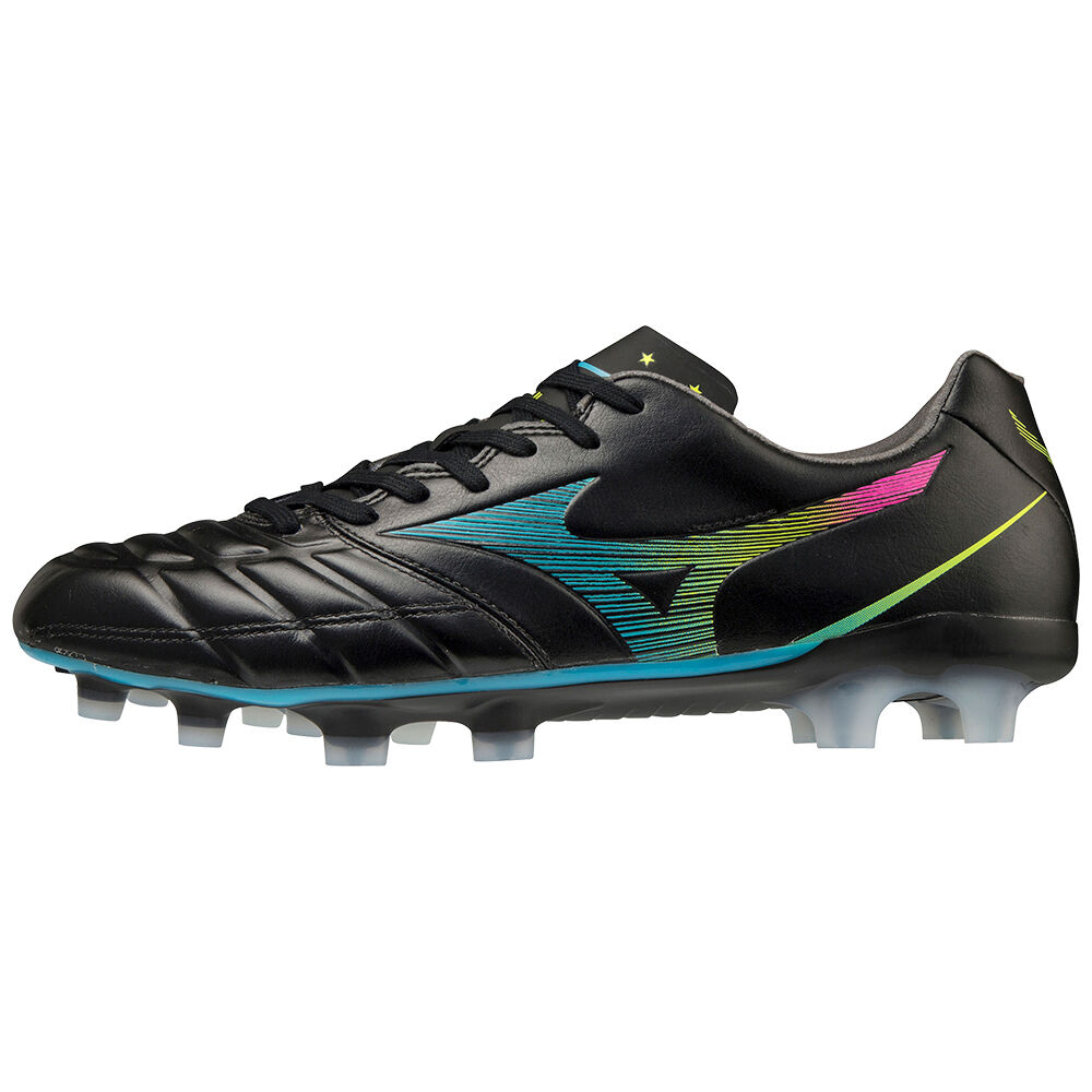 Scarpe Calcio Mizuno Rebula Cup Elite Uomo - Nere/Blu Verde Acqua - 69835-NVJO